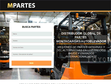Tablet Screenshot of mpartes.com